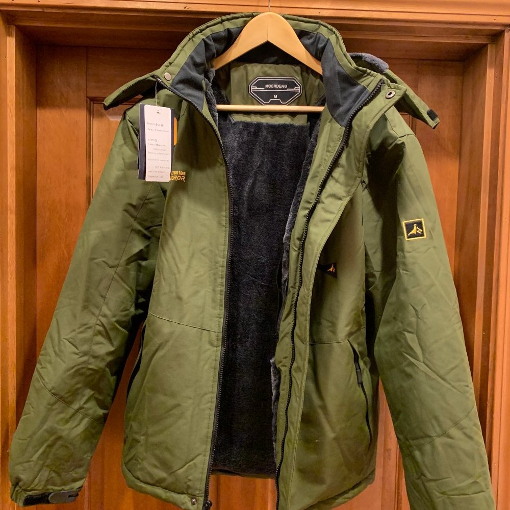 NWT - MOERDENG Men's Waterproof Ski Jacket Warm Winter Snow Coat Mountain
